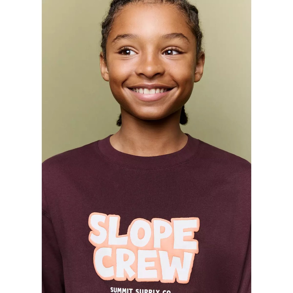 T-shirt coton détail imprimé bordeaux, MANGO KIDS