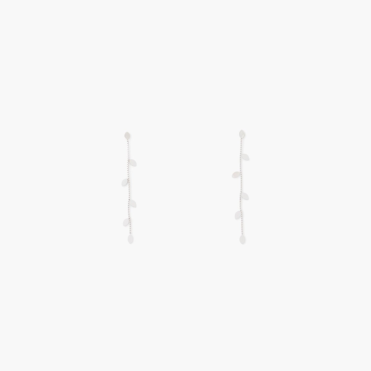 Boucles d'oreilles longues acier inoxydable argenté argenté, BALABOOSTE