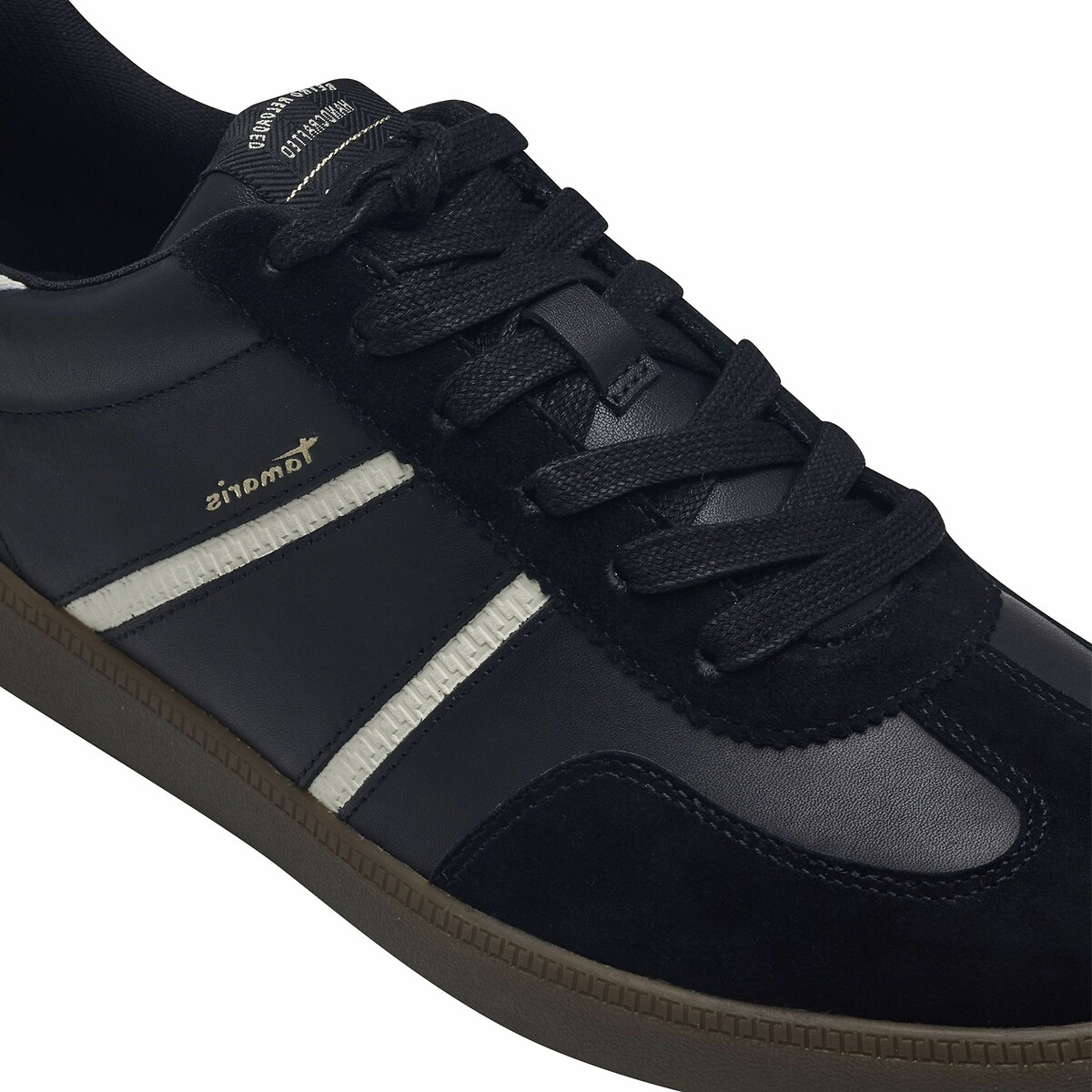 Leather Cycling Trainers black, TAMARIS