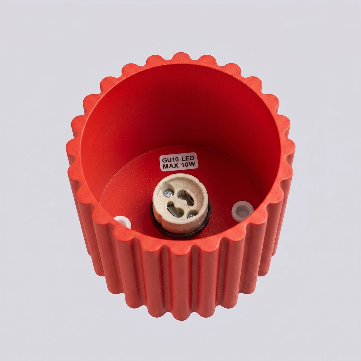 Plafonnier Aluminium Rouge GU10 1 AURA rouge, EDEN