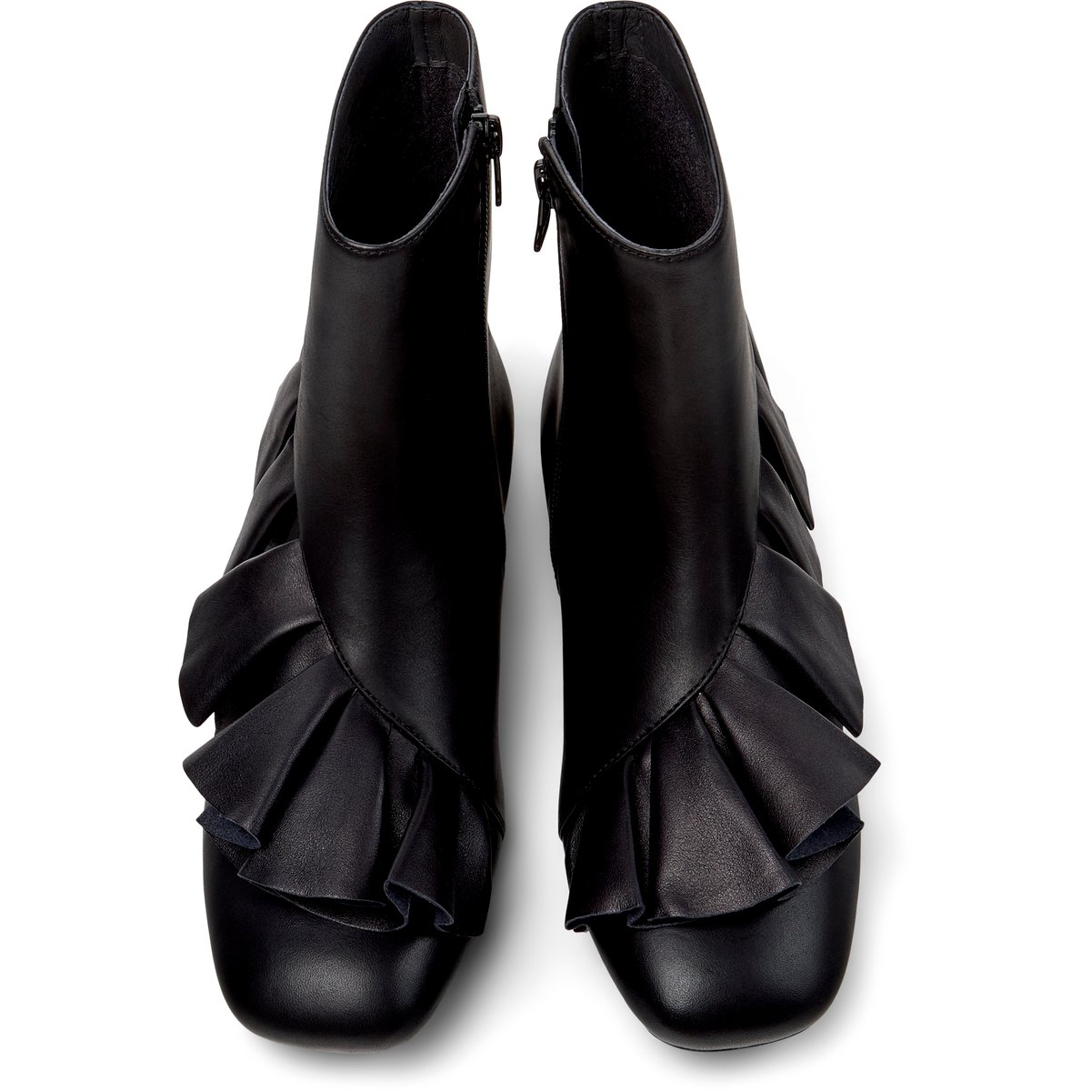 Bottines Cuir daim CASI MYRA noir, CAMPER