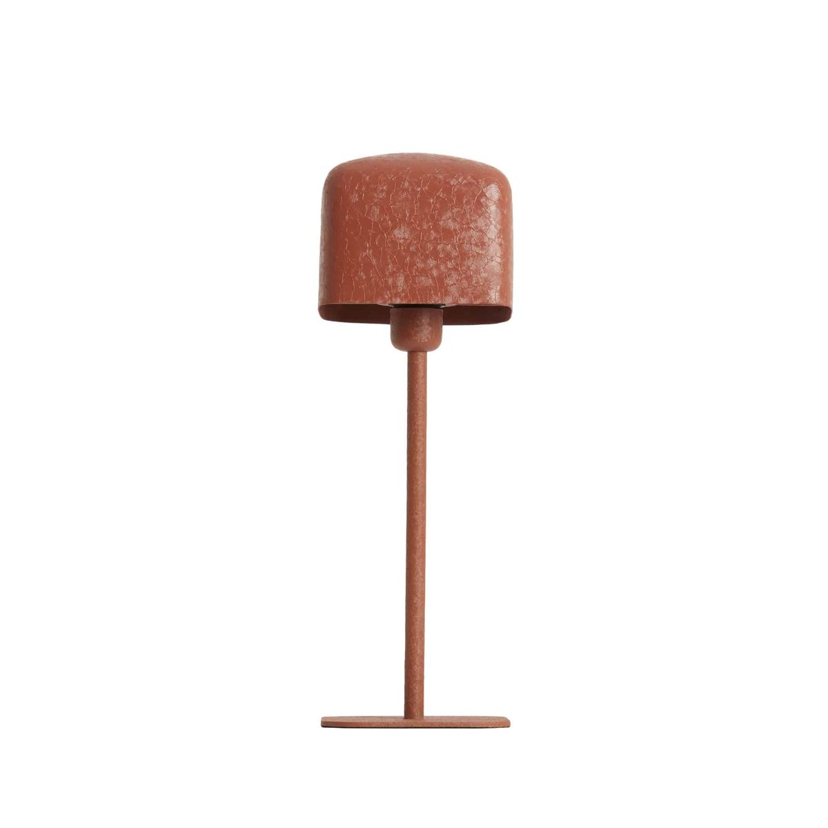 Lampe À Poser Métal ELENIE orange foncé, LIGHT & LIVING 