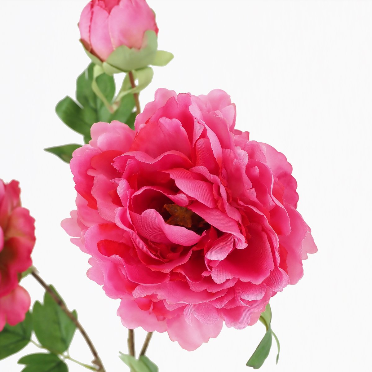 Pivoine artificielle en tige rose 70cm lot de 4 autres, LIGNE DECO