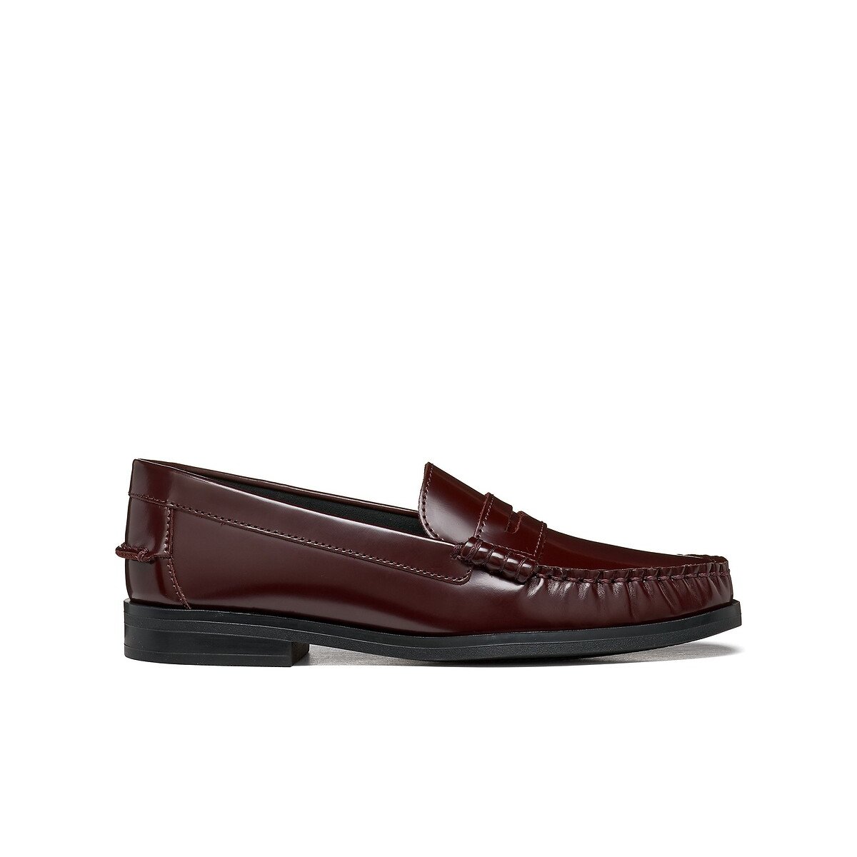 Mocassins en cuir, NOEMEN rouge bordeaux, GEOX