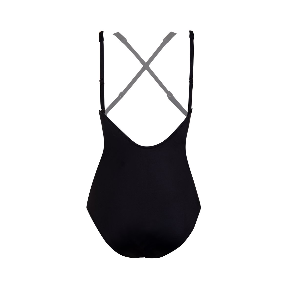 Maillot de bain une pièce armaturé shapewear VALENCIA noir, LISCA