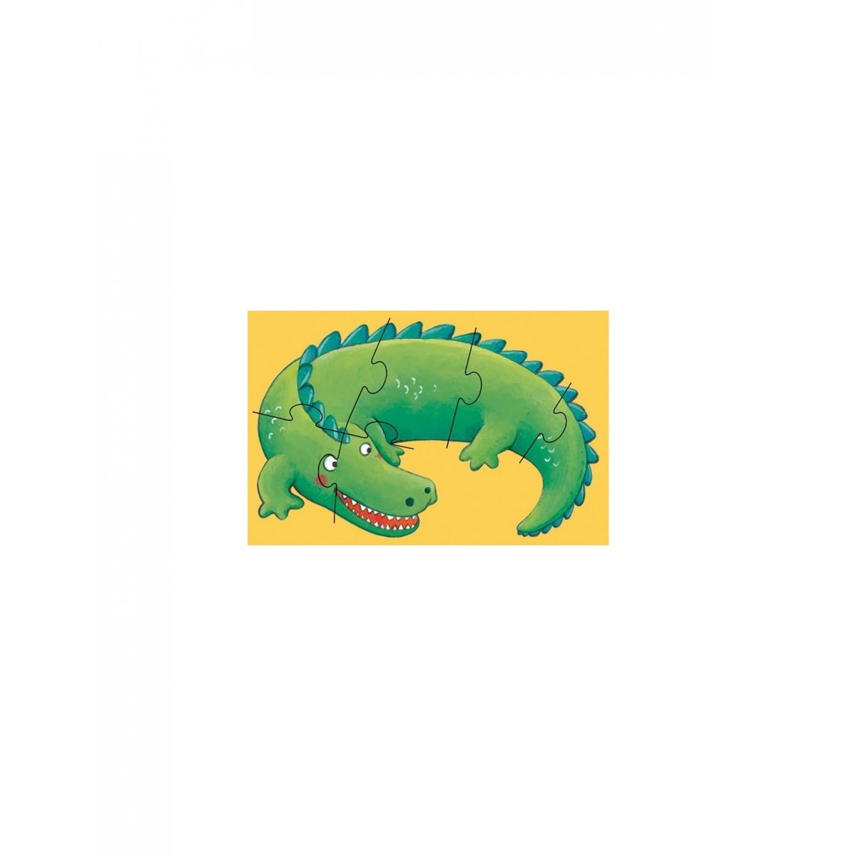 Set de puzzle marron, jaune, vert et gris, DJECO
