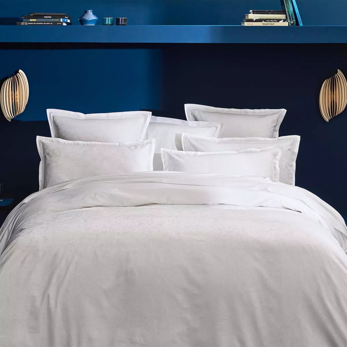 Housse de couette satin de coton ALEXANDRIA diamant, GARNIER THIEBAUT