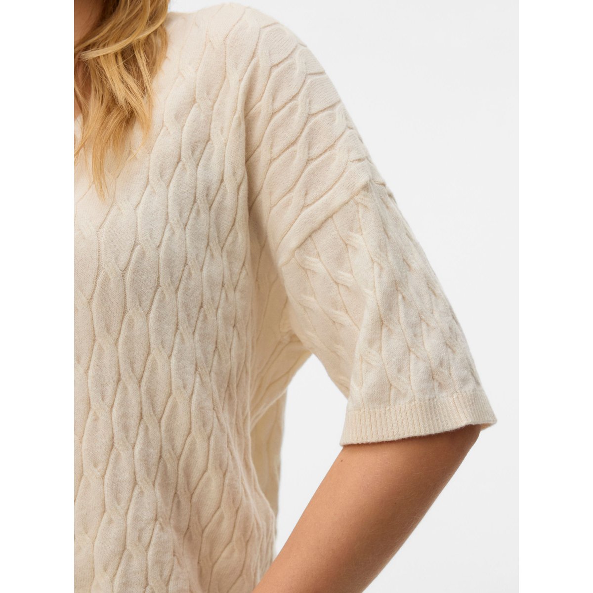 T-Shirt En Maille birch, VERO MODA