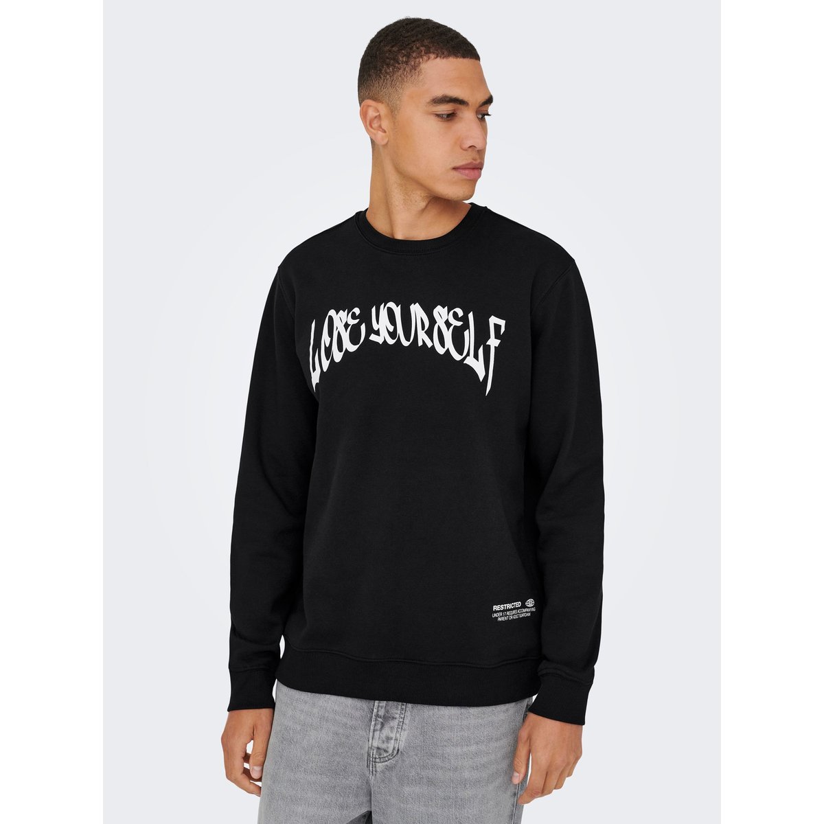 Sweat-Shirt noire - black, ONLY & SONS