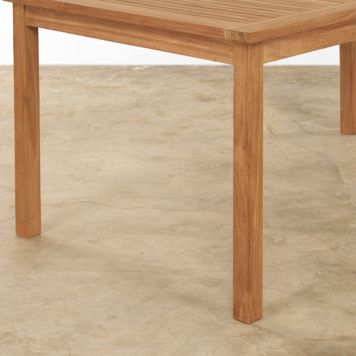 Ensemble table de jardin en teck Frida 150 et 6 chaises Audrey naturel, WANDA COLLECTION