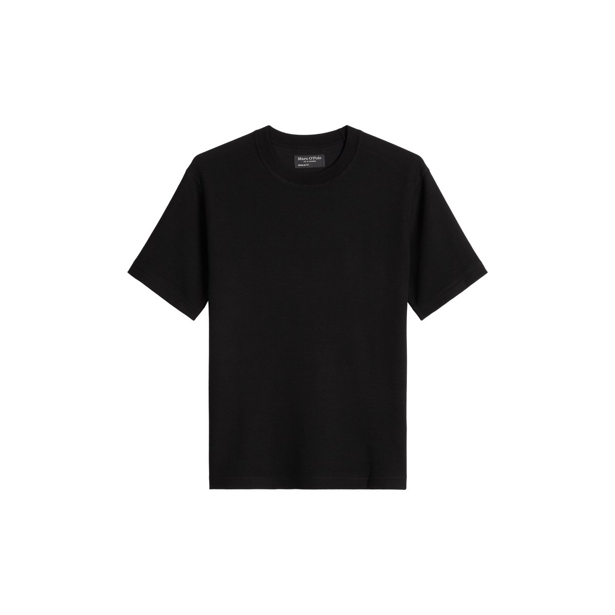 T-shirt ample en jersey de coton bio de poids moyen noir, MARC O'POLO