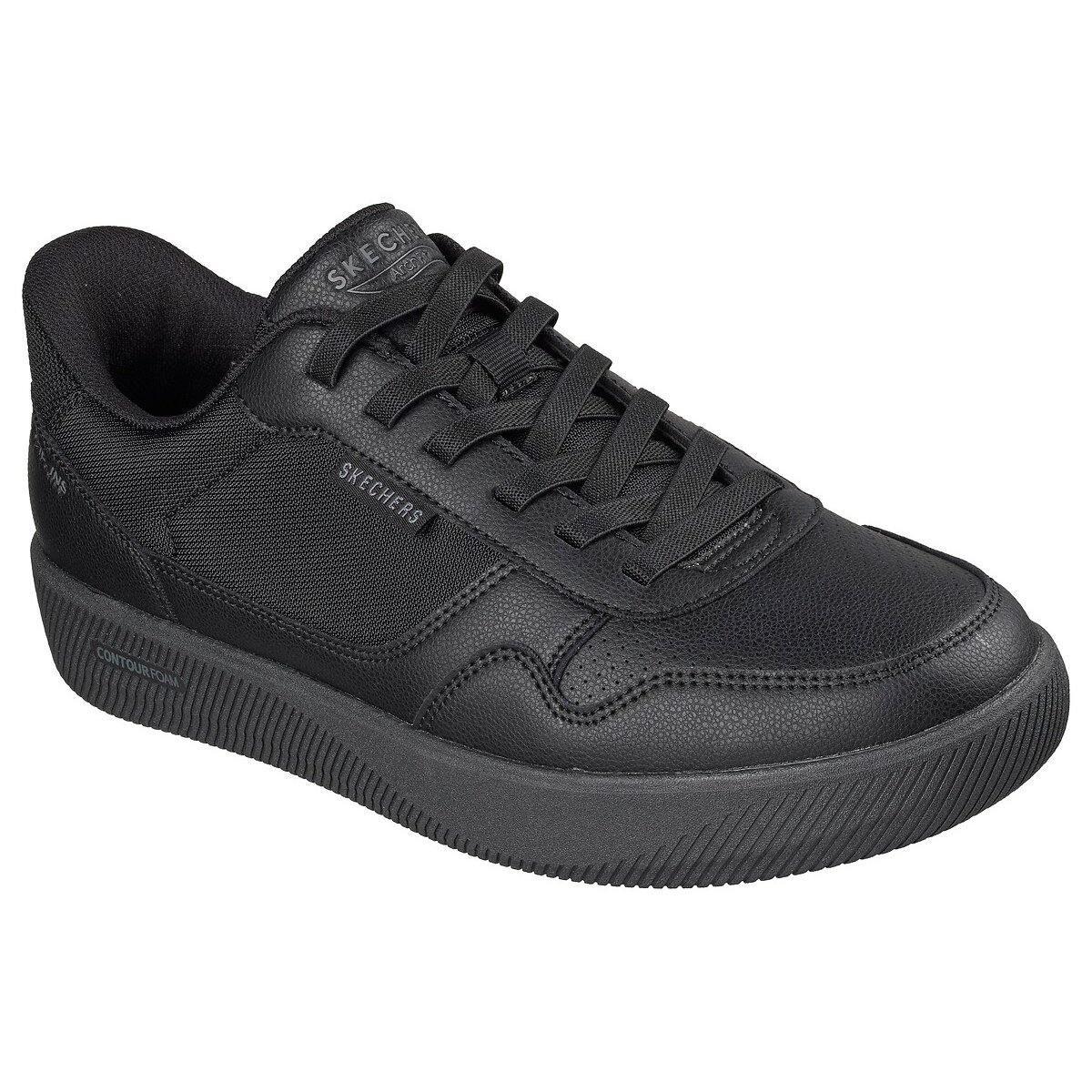 Baskets Slips-Ins : ARCH FIT COURT BREAK-KOMFORTA noir, SKECHERS