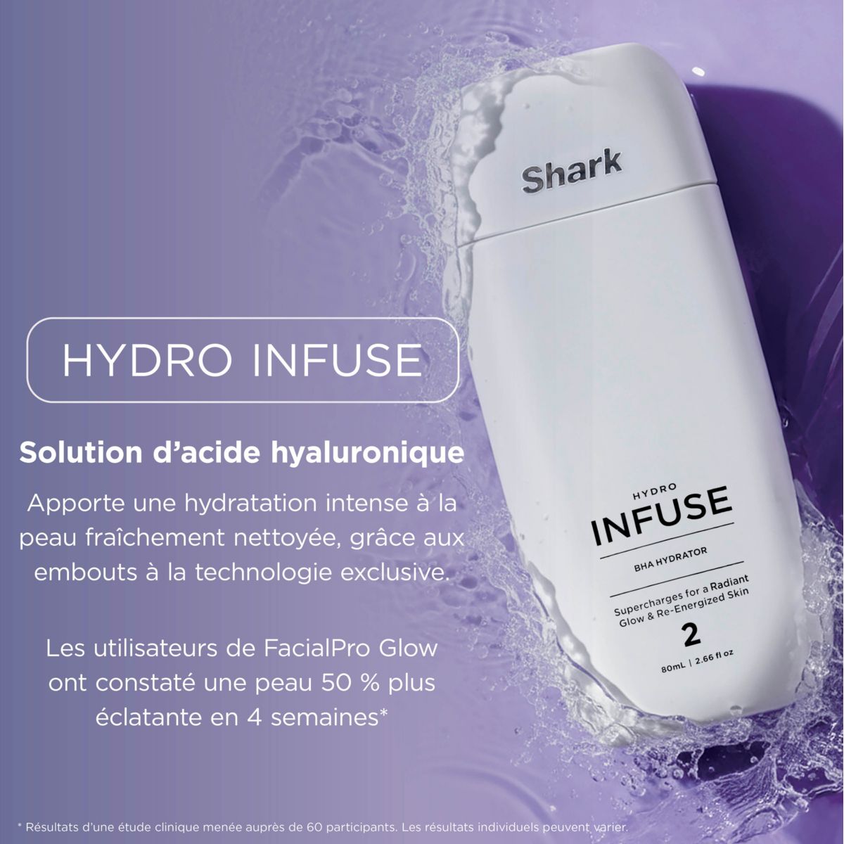 Coffret soin du visage de soins FacialPro Glow : exfoliant couleur unique, SHARK