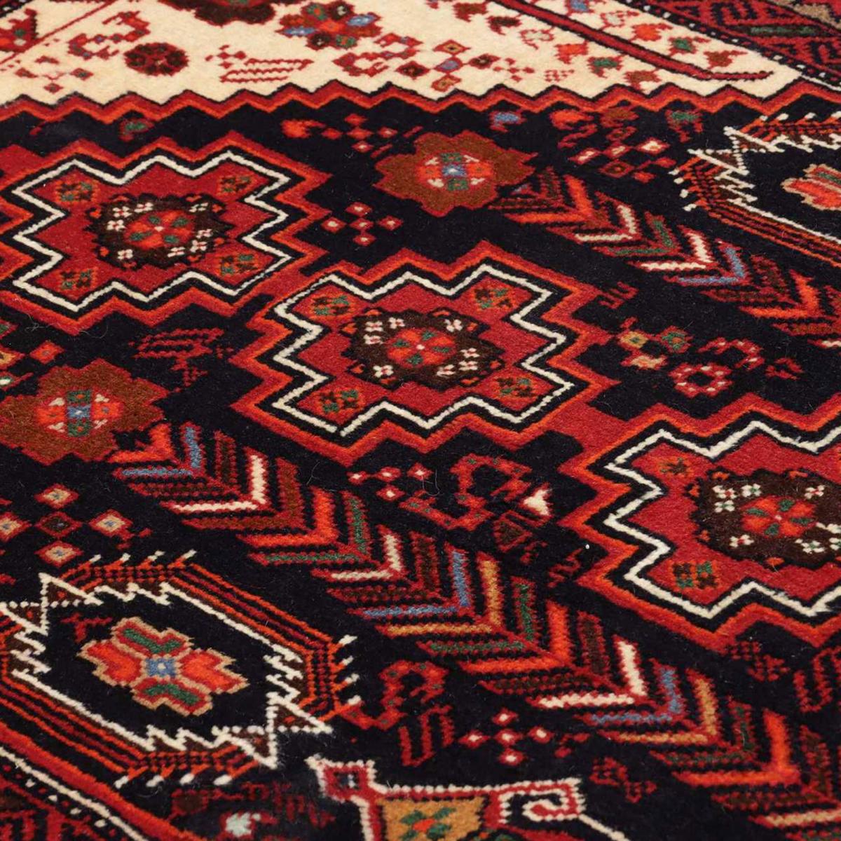 Tapis d'orient, motif oriental, noué main, laine, BALUTSCH 3 rouge, beige, noir, UN AMOUR DE TAPIS