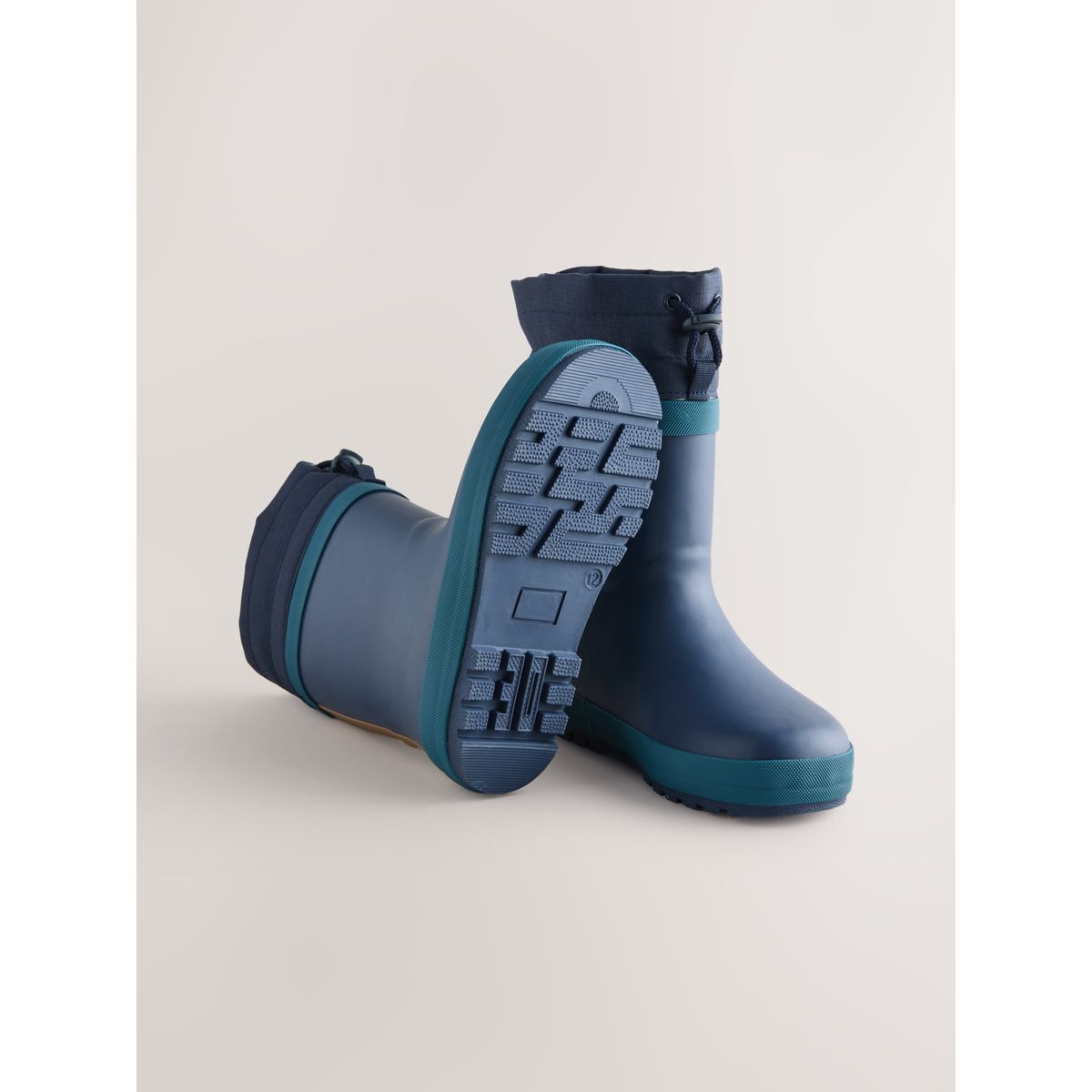 Bottes en caoutchouc à revers réglable bleu marine, NEXT