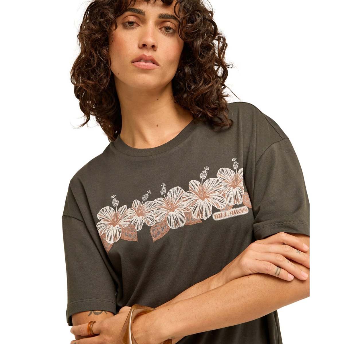 T shirt manches courtes HELLO SUNDOWN noir off black, BILLABONG