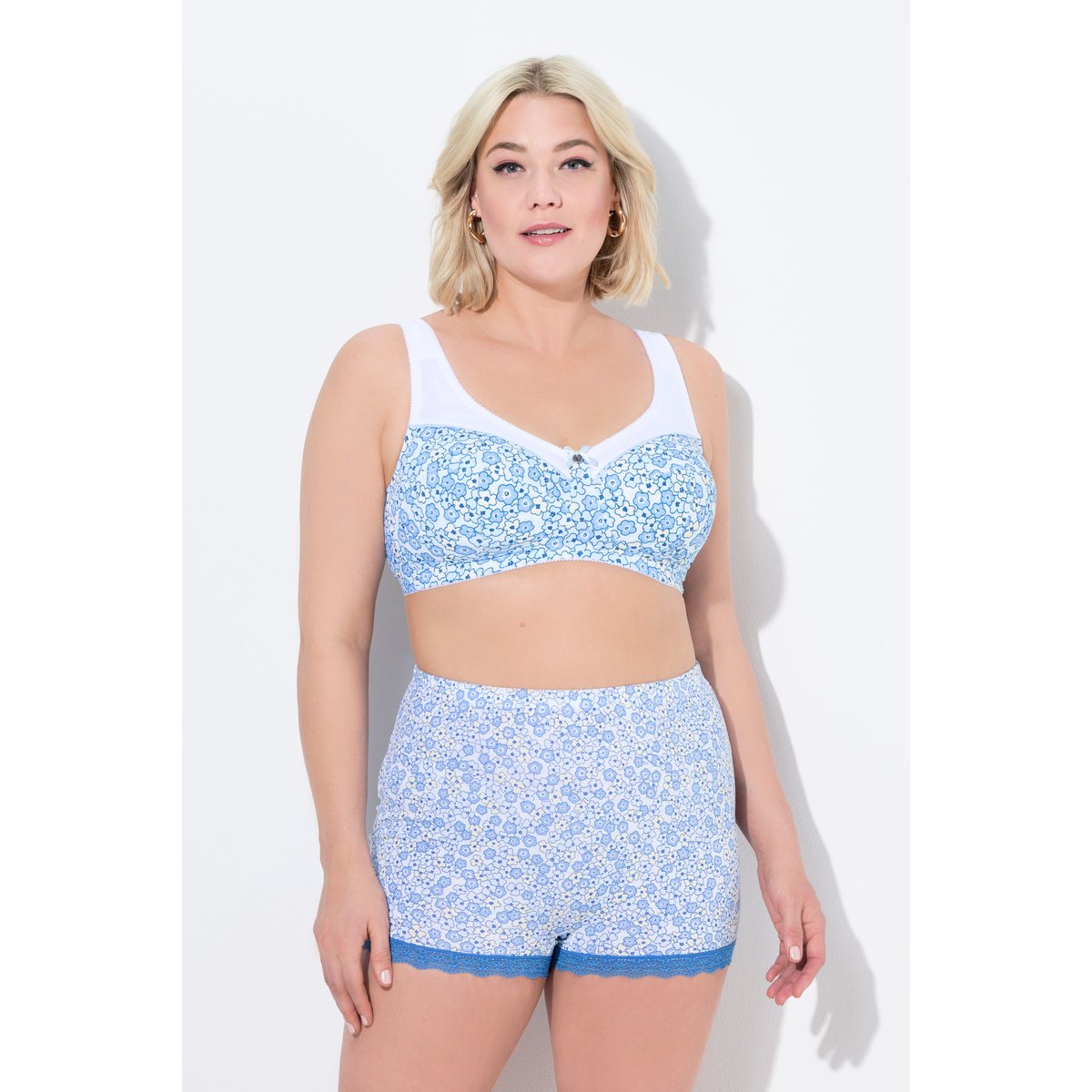 Soutien-gorge de maintien. Sans armatures. bleu, ULLA POPKEN
