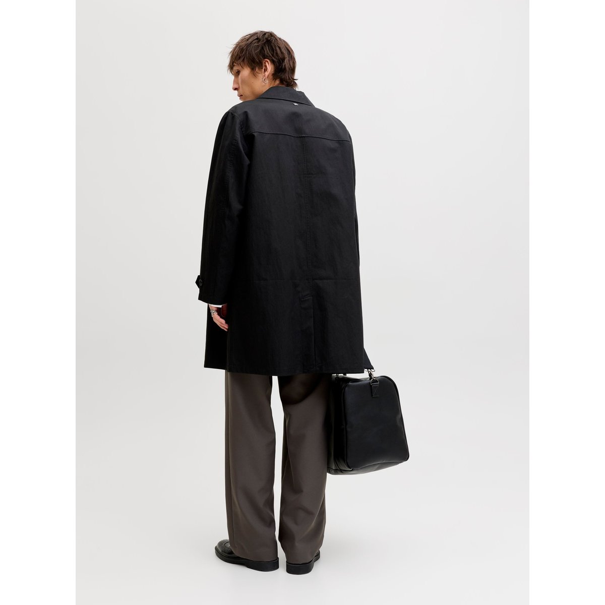 Trench Coat black 1, JACK & JONES