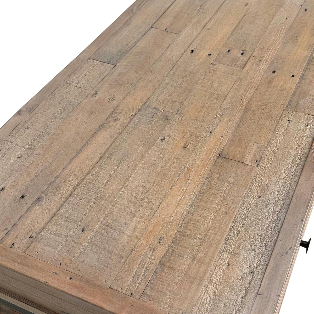 Table basse campagne industrielle bois et métal AUCKLAND bois naturel, PIER IMPORT