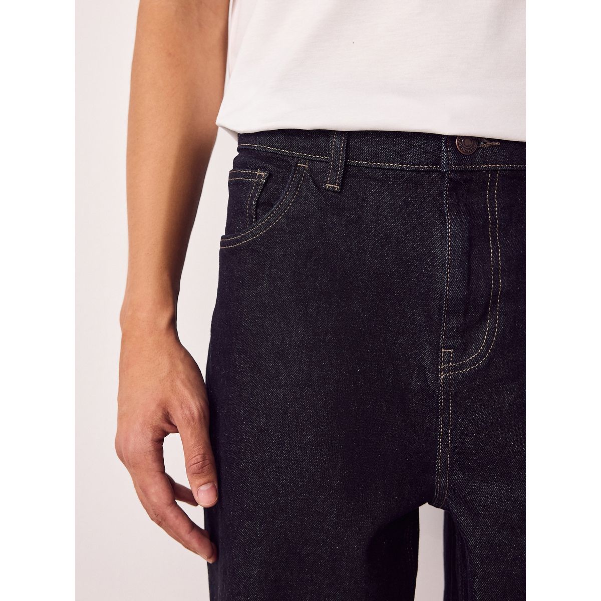 Jean vintage délavé rinçage indigo foncé, NEXT