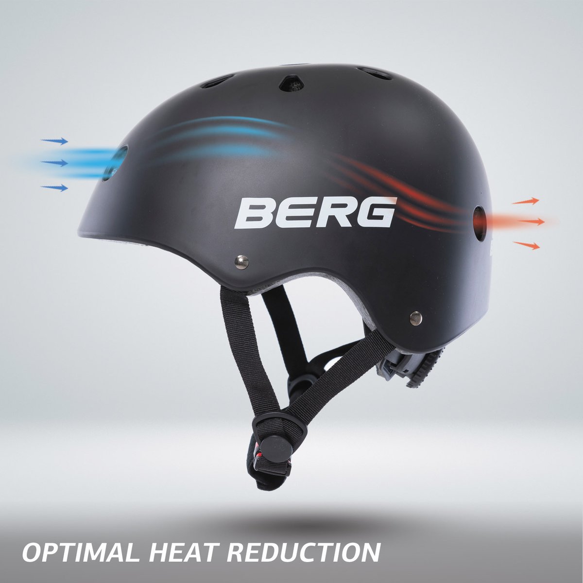 Casque pour draisienne trottinette et kart à pédales noir, BERG TOYS