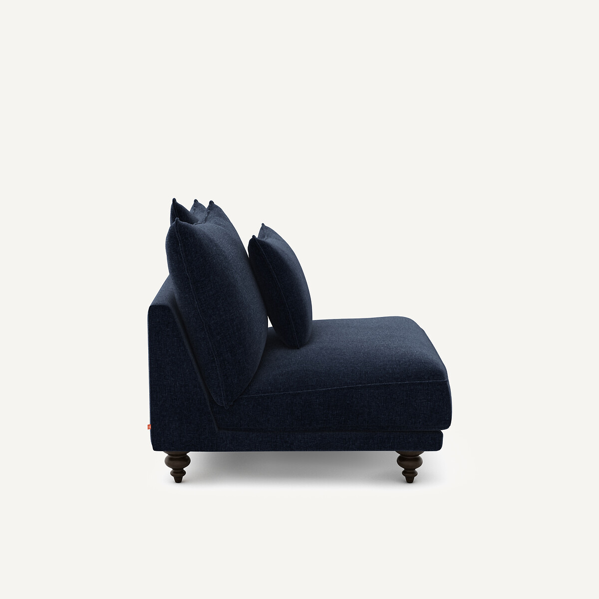 Chauffeuse velours chenille, Lazare bleu de minuit, AM.PM