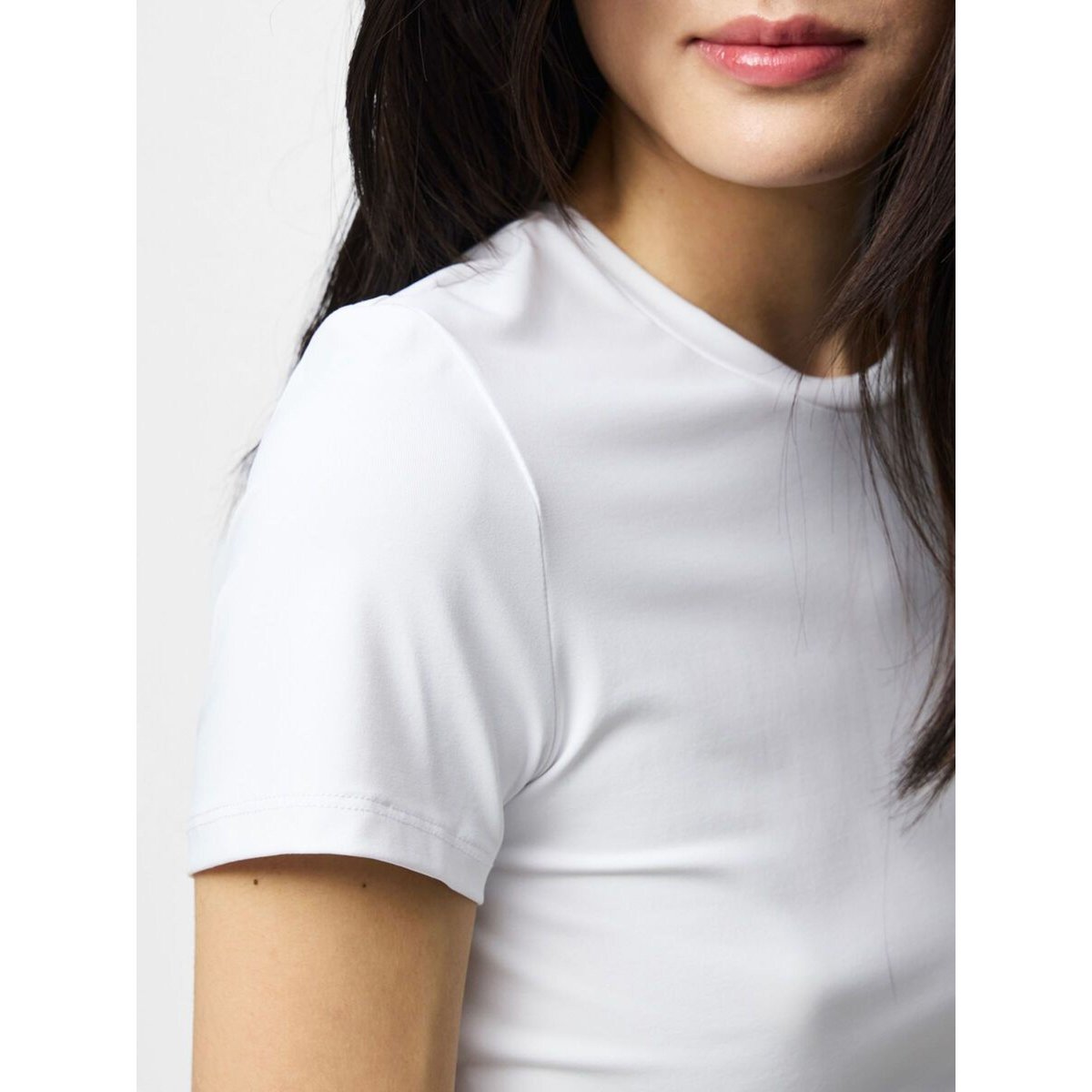 T-Shirt bright white, PIECES