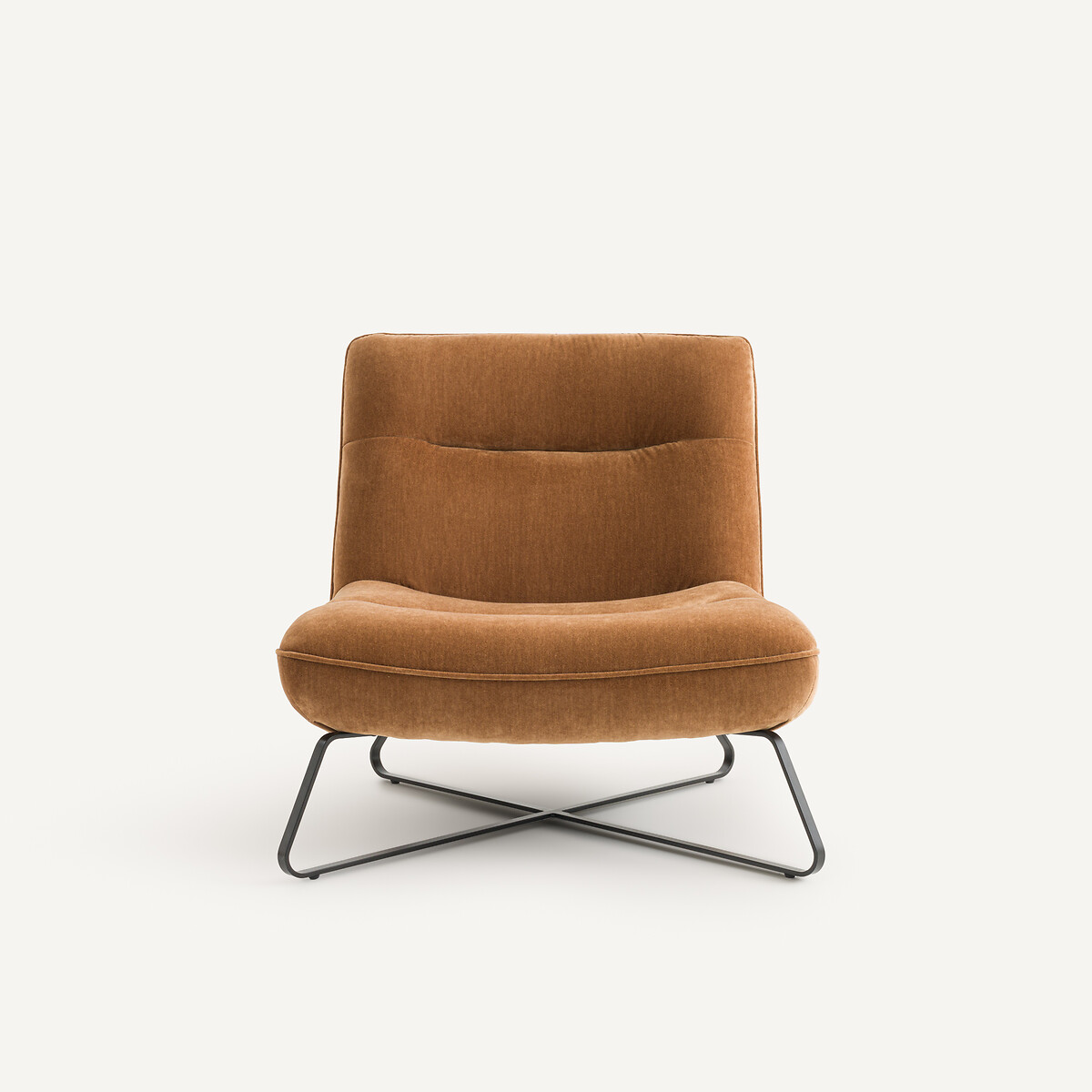 Sillón de terciopelo, HELMA caramelo, AM.PM