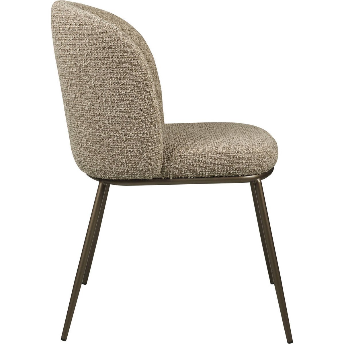 Chaise de repas texturée, Lot de 2 moka chunky, RECOLLECTION