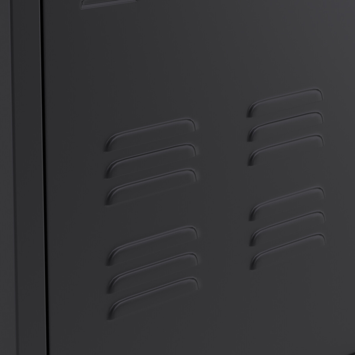 Armoire basse 2 portes en métal acier, HIBA noir, LA REDOUTE INTERIEURS