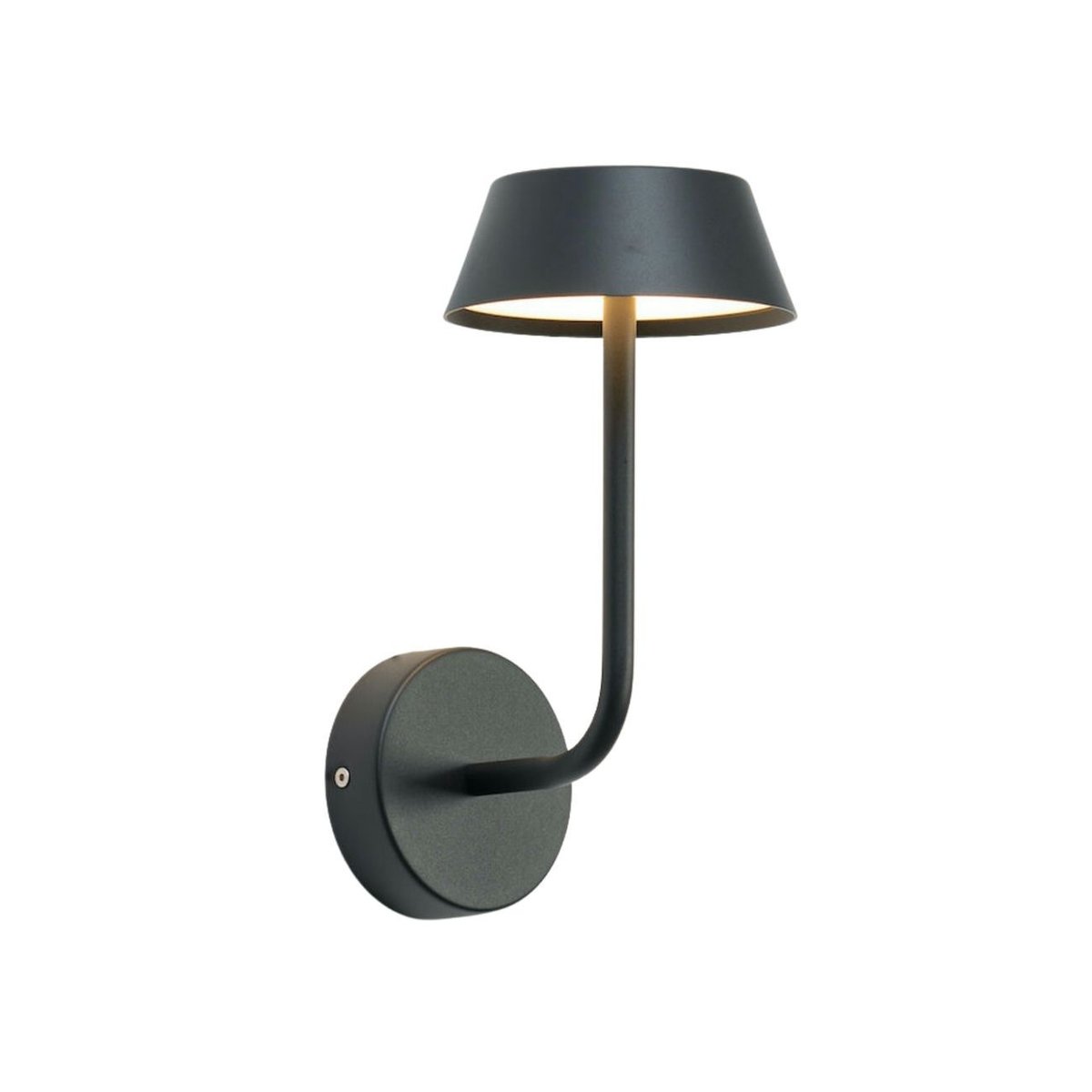 Applique LED murale sobre et chic - FABRO noir, KOSILUM