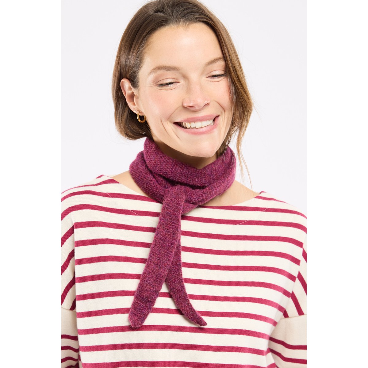Marinière oversize Héritage - coton rustique nature/betterave, ARMOR-LUX