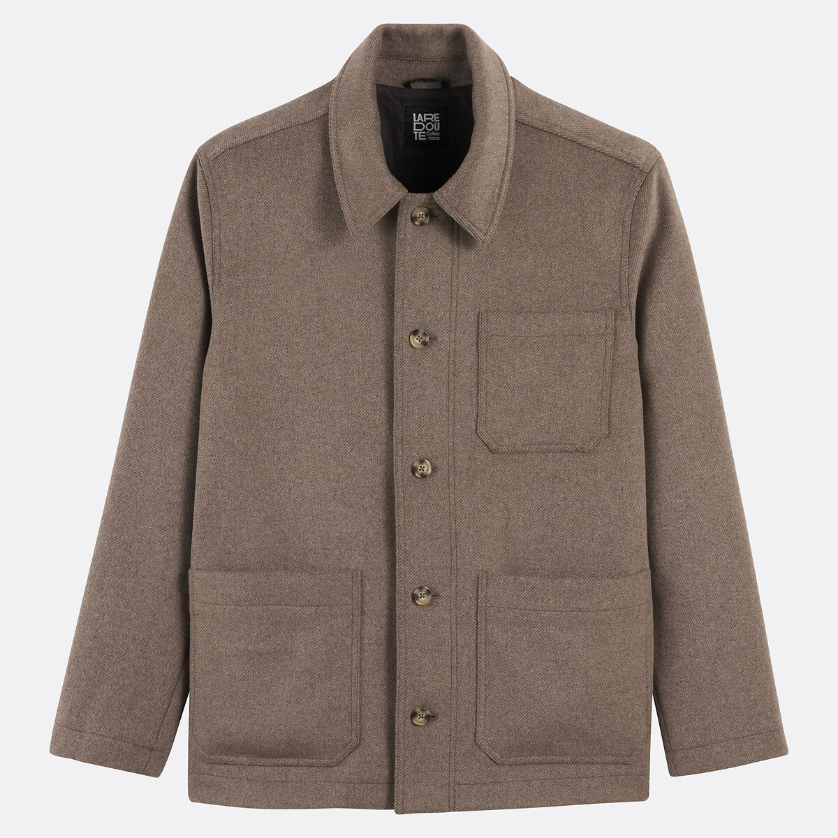 Signatures Hector Utility Jacket in Wool coffee, LA REDOUTE COLLECTIONS