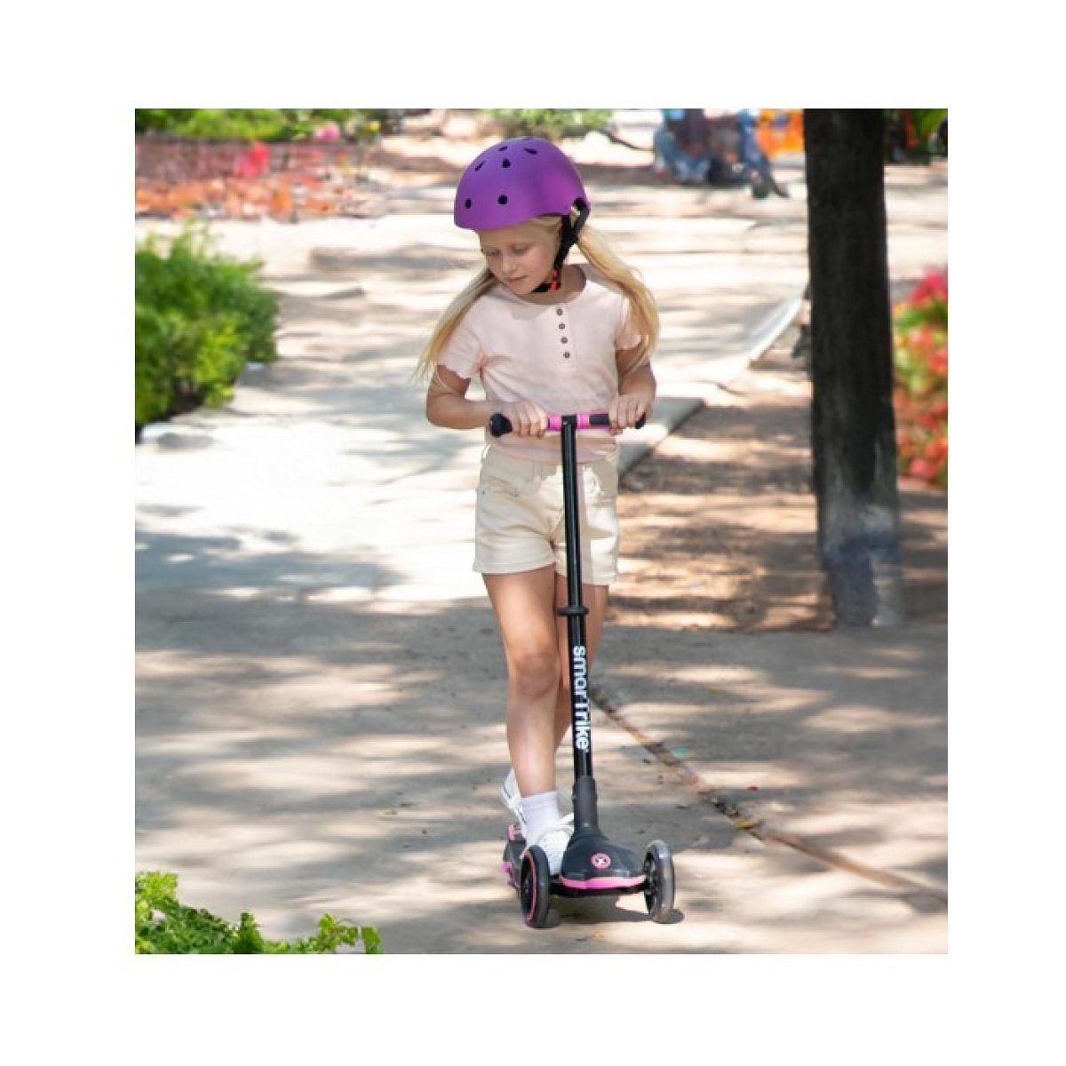 Trottinette Évolutive Xtend - Rose couleur unique, SMARTRIKE