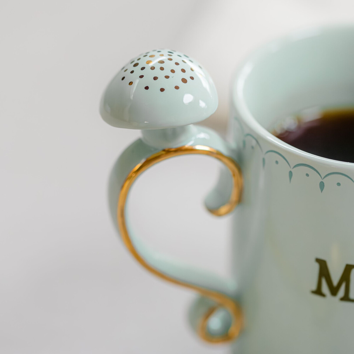"Magic" Mushroom Handle Mug green, YVONNE ELLEN