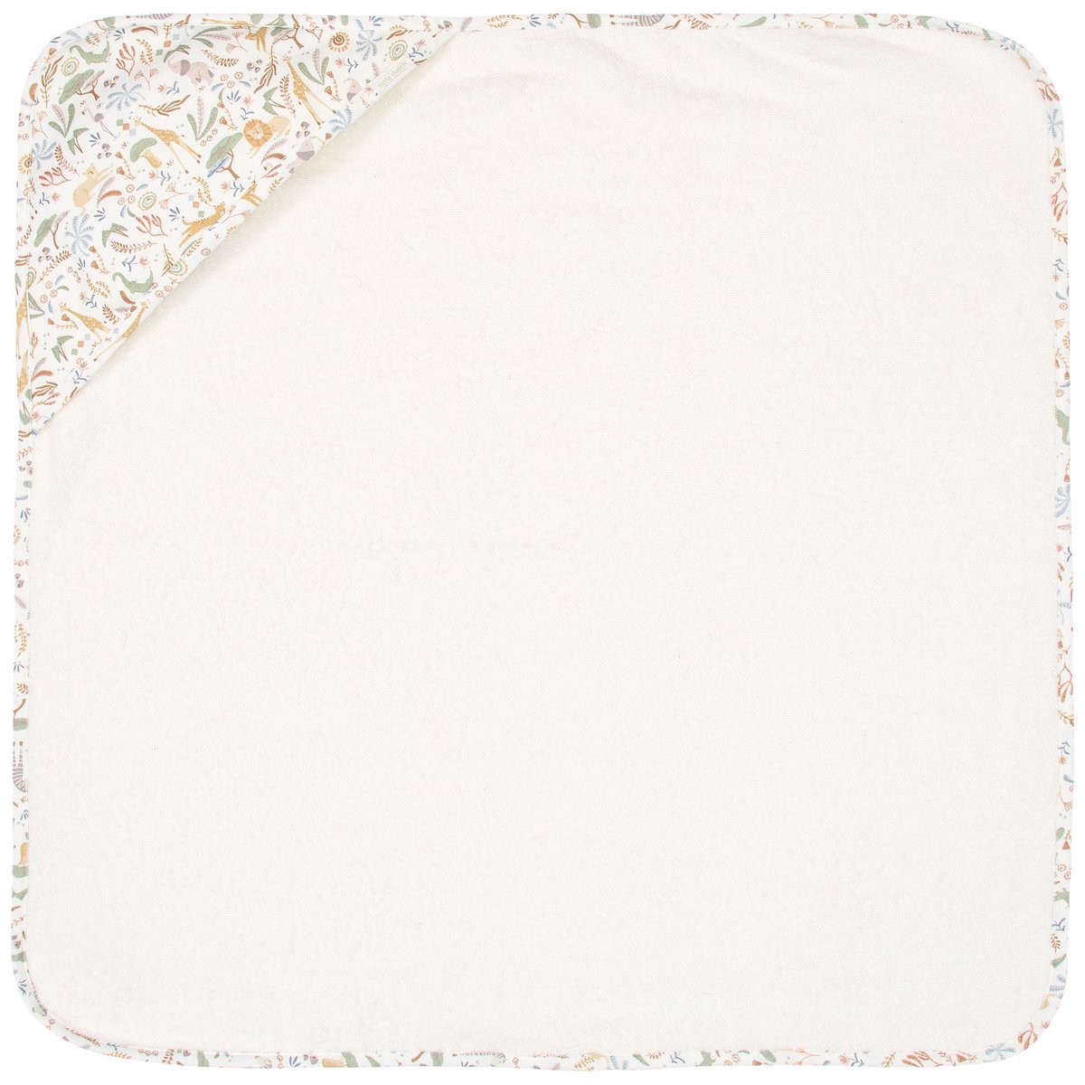 Cape de bain blanc, marron, vert, LITTLE DUTCH