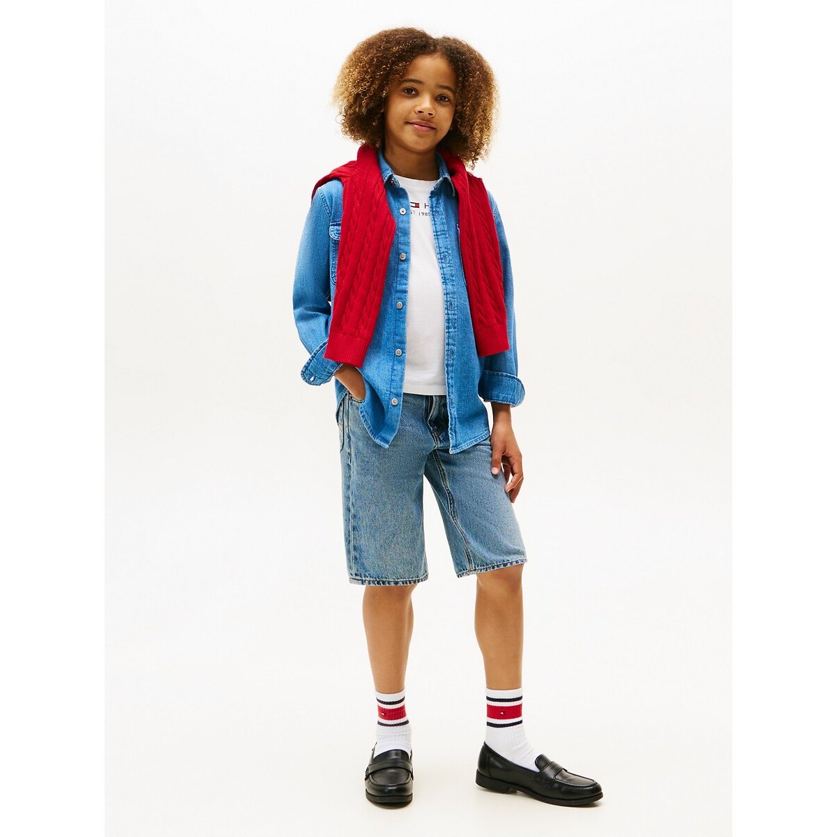 Chemise en denim denim, TOMMY HILFIGER