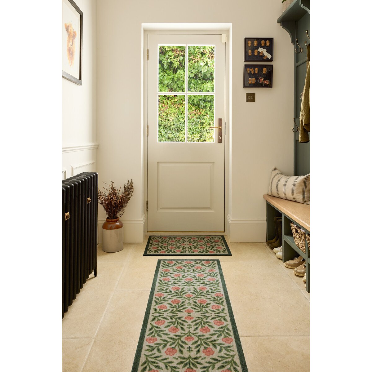 Pink Botanical Indoor Runner Mat pink, MY MAT
