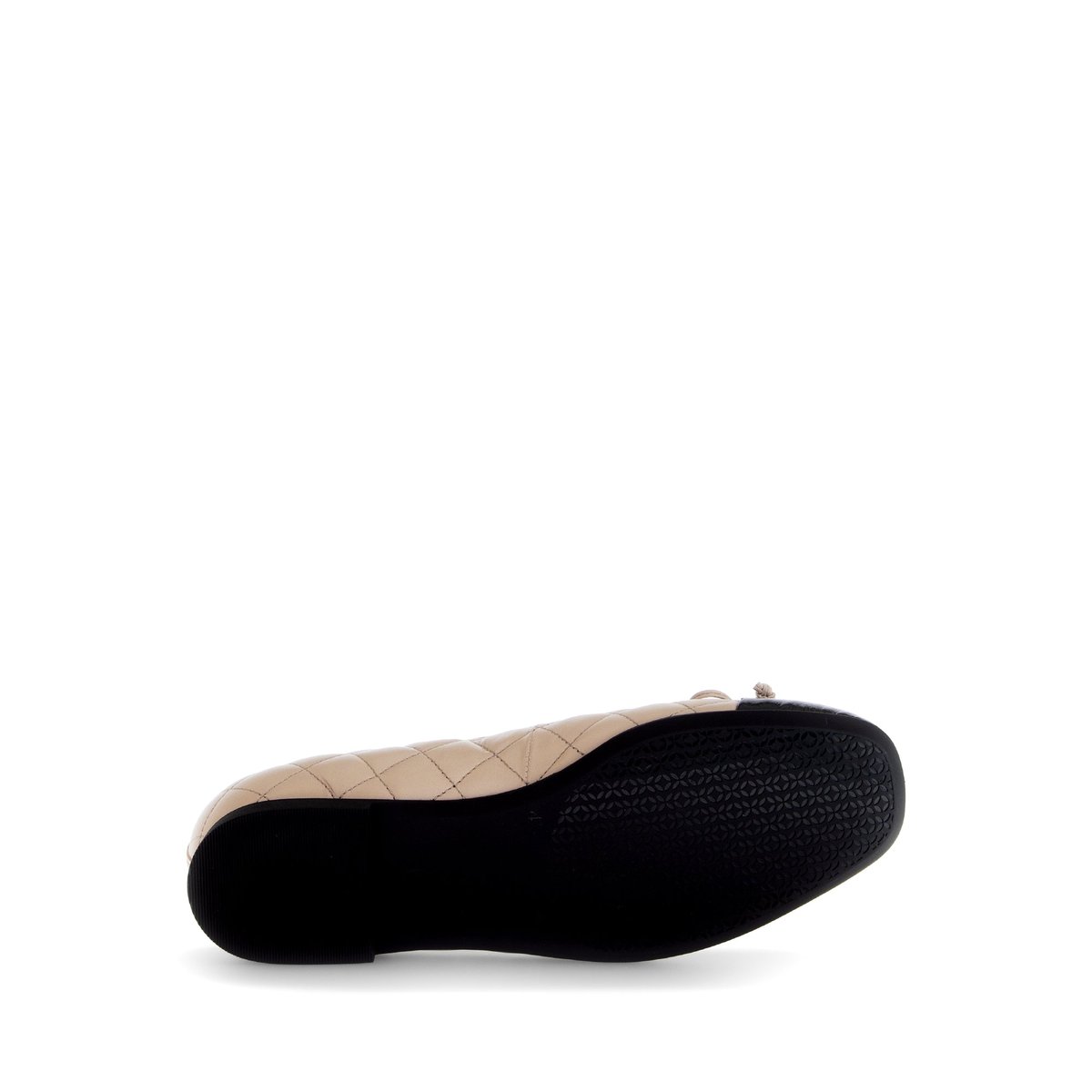 Ballerines en cuir lisse à talon décroché beige, GABOR