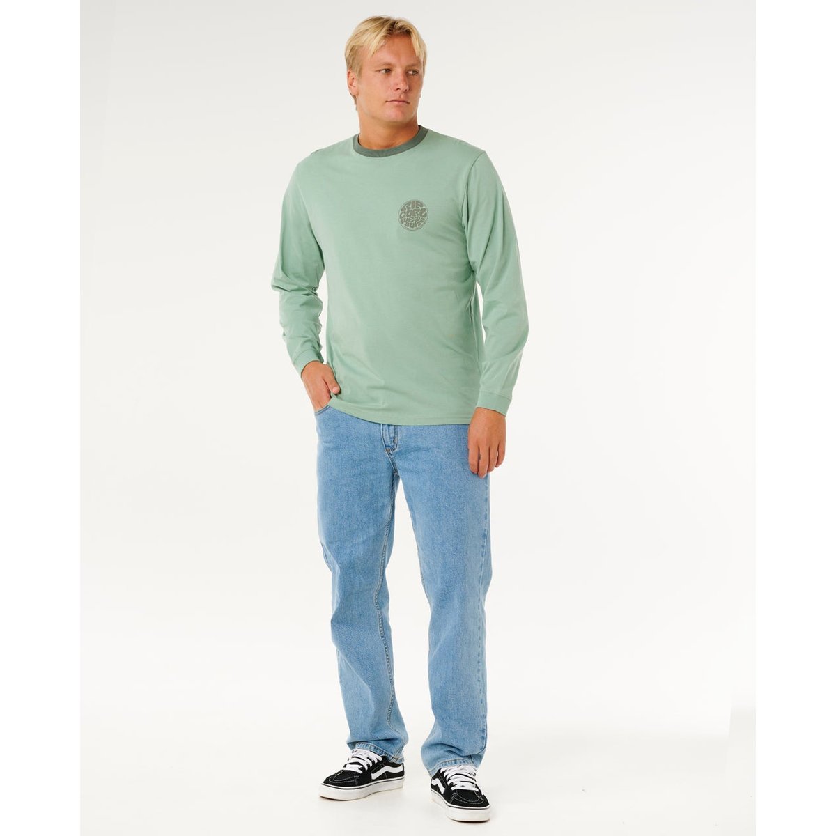 T-shirt à manches longues Wetsuit ICON aloe, RIP CURL