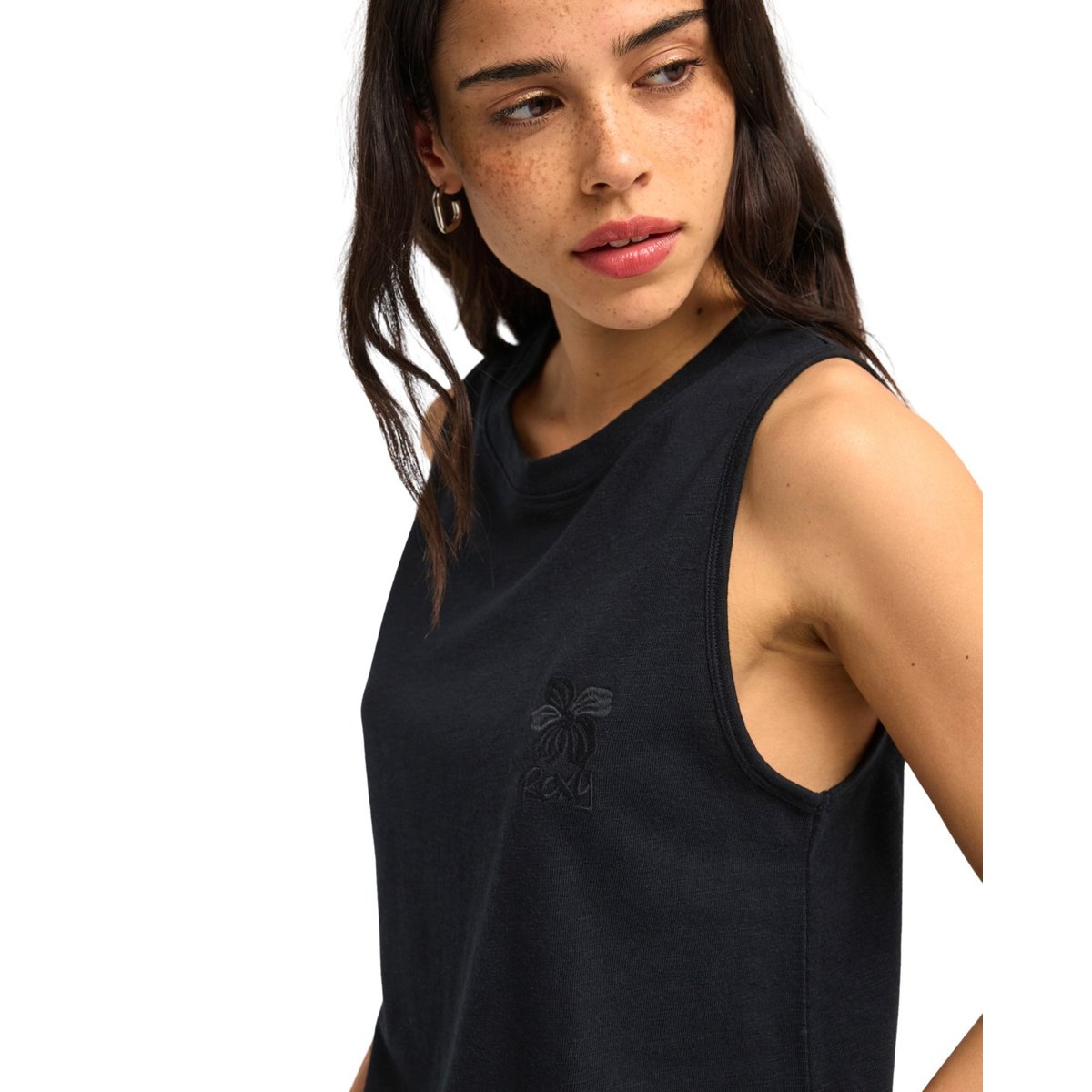 Débardeur, col rond, . noir anthracite, ROXY