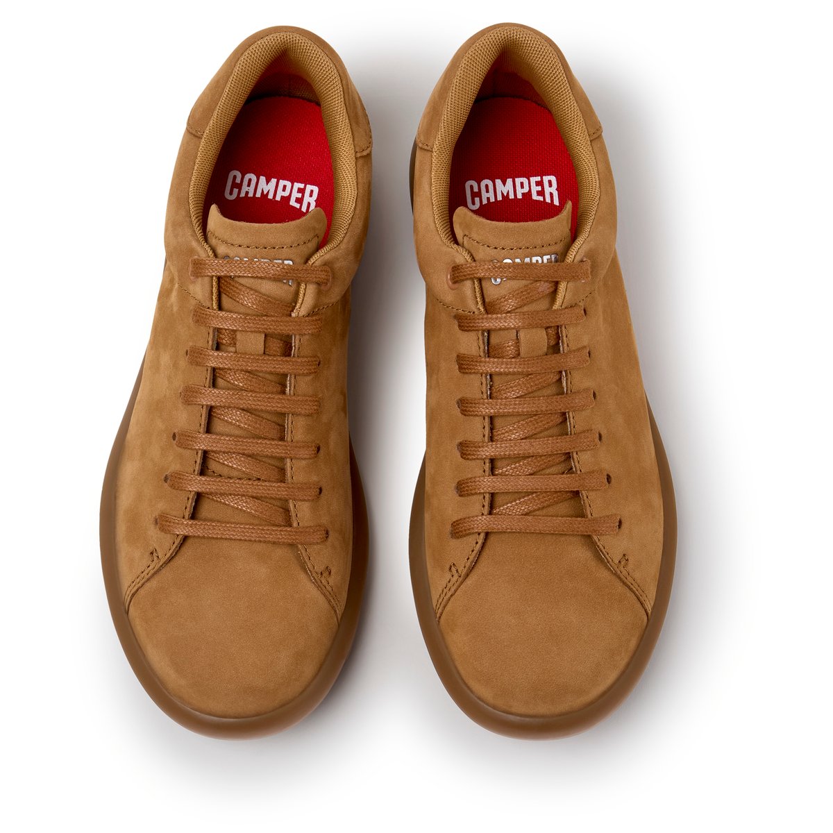 Baskets Pelotas Soller Nubuck Leather brun moyen 006, CAMPER