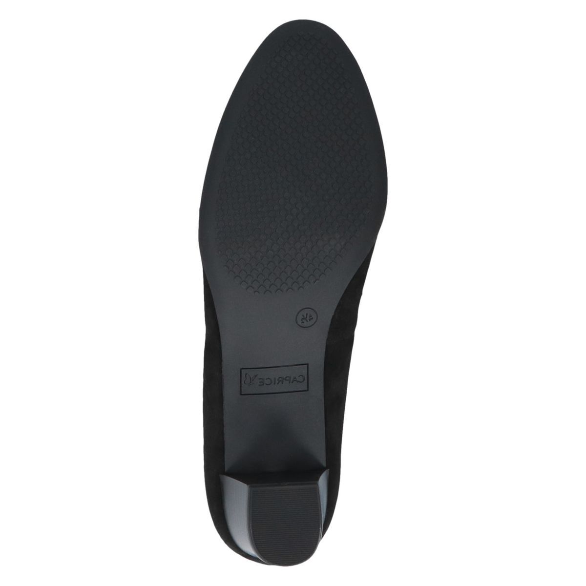 Escarpin en cuir noir suède, CAPRICE