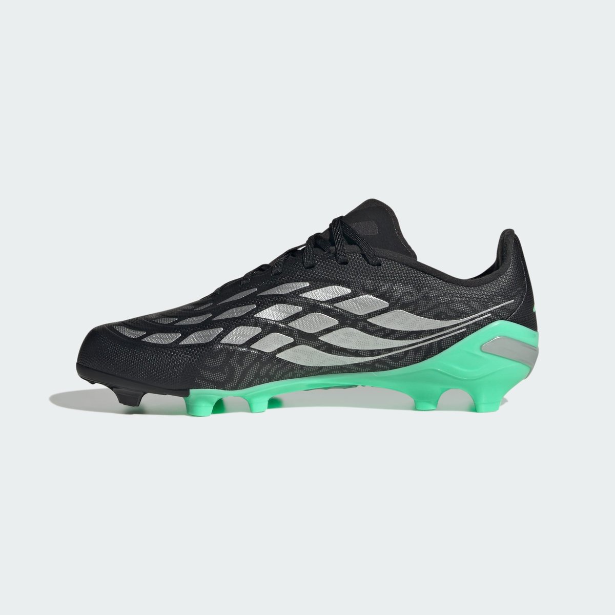 Chaussure De Football Predator League Terrain Souple Enfants core black / silver metallic / pulse mint, adidas Performance