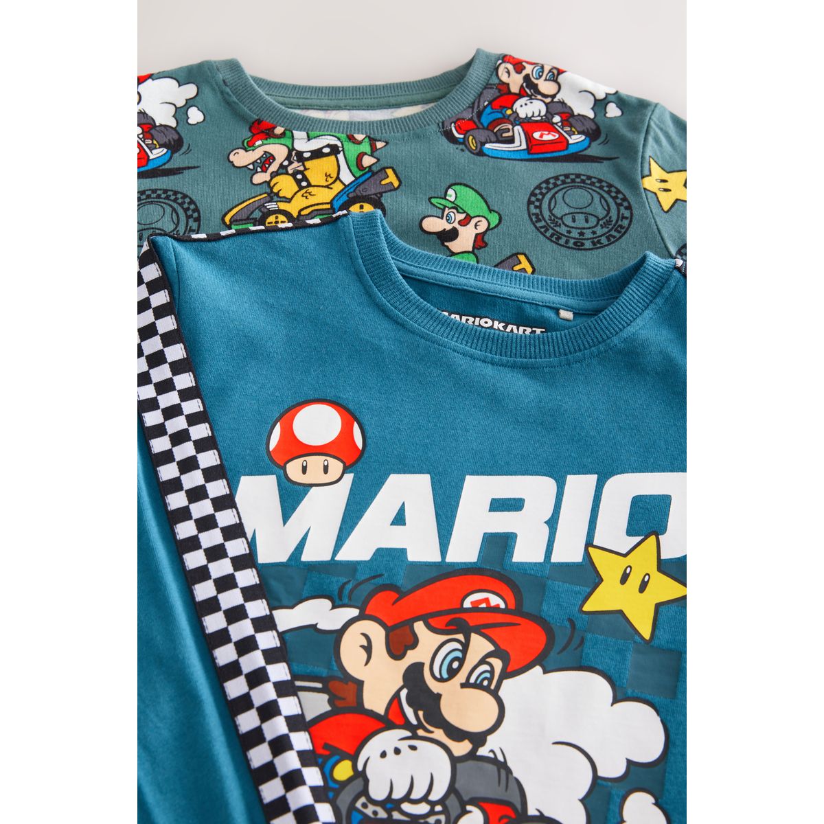 Pyjama style jogging mario, lot de 2 mario kart vert/bleu, NEXT