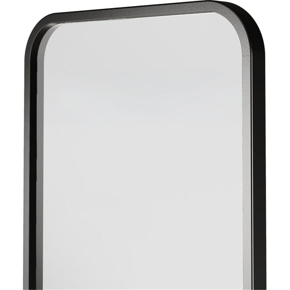 Miroir mural ovale en bois, Fait main noir, RECOLLECTION