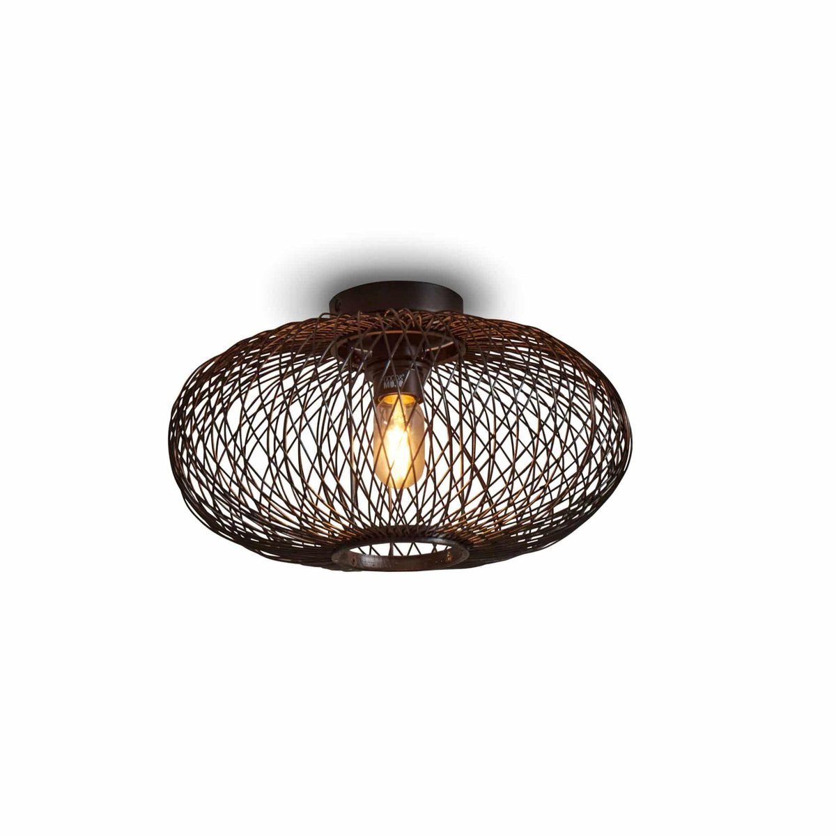 Plafonnier Bambou CANGO noir, GOOD & MOJO