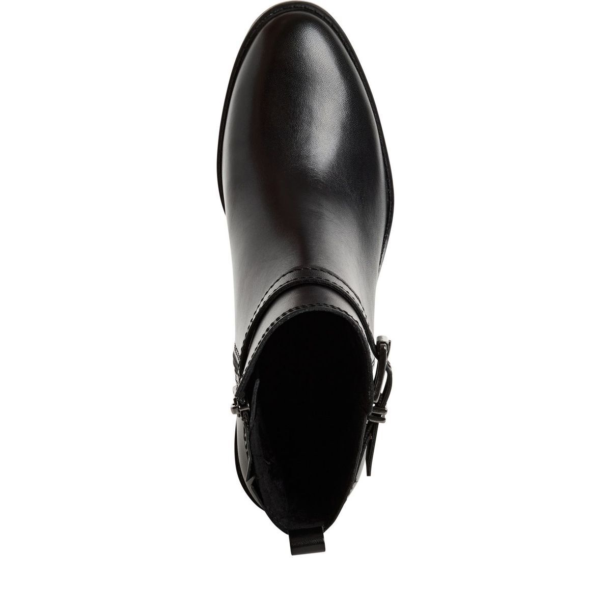 Bottine en cuir noir, MARCO TOZZI