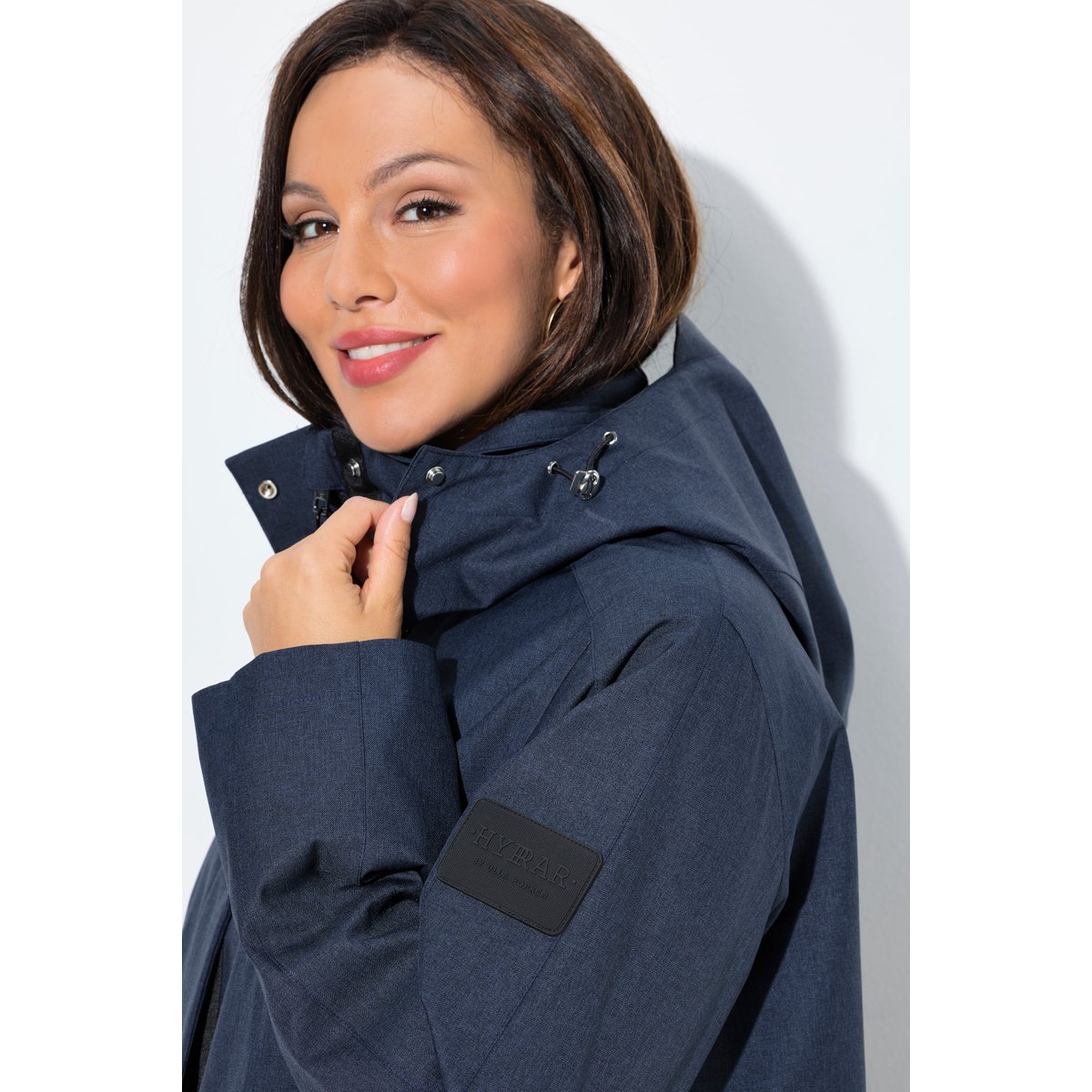 Veste technique HYPRAR à capuche bleu nuit, ULLA POPKEN