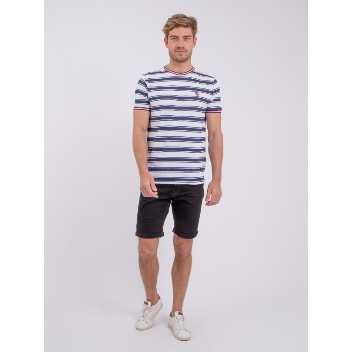 T-shirt Col Rond Pur Coton Nabenor blanc, RITCHIE